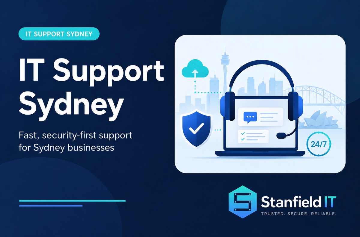 Australian small-business team reviewing IT support options with a local adviser