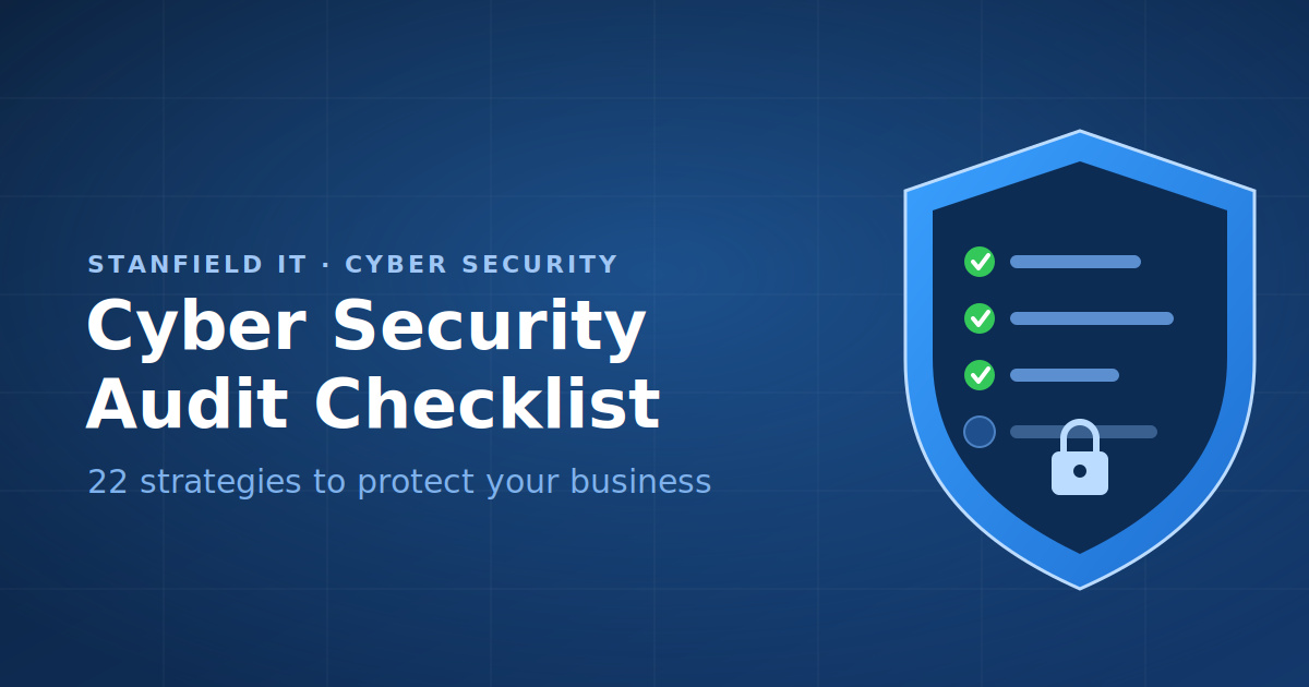 cyber security audit checklist