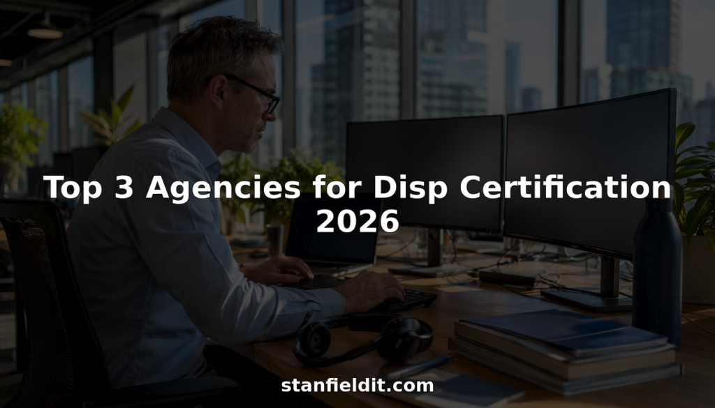 IT specialist monitoring compliance IT systems at desk