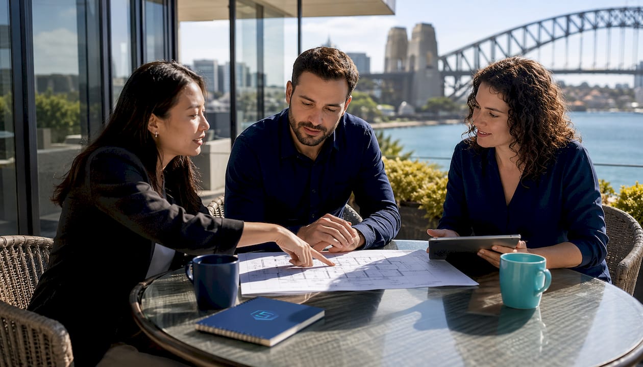 IT professionals collaborating in North Sydney office