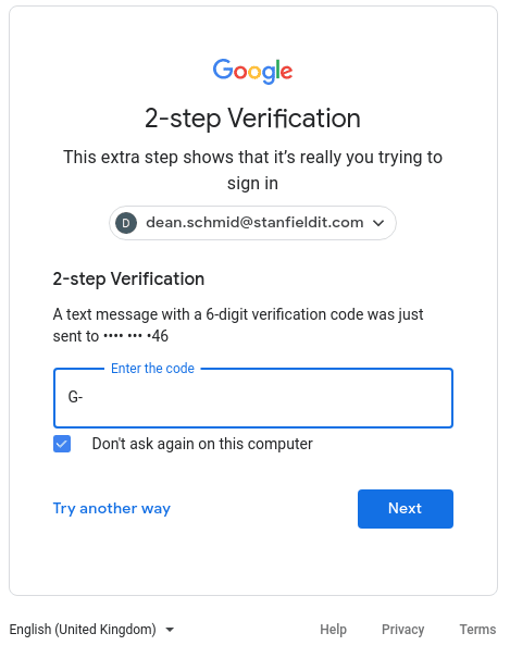 Send warnings when someone logs into your account with 2FA