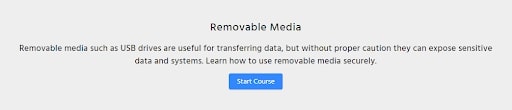 An example of a uSecure training module