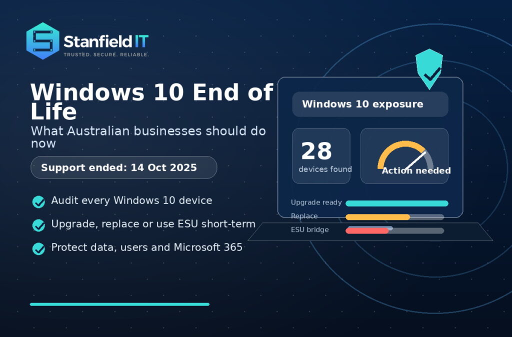 Windows 10 end of life upgrade planning for Australian businesses