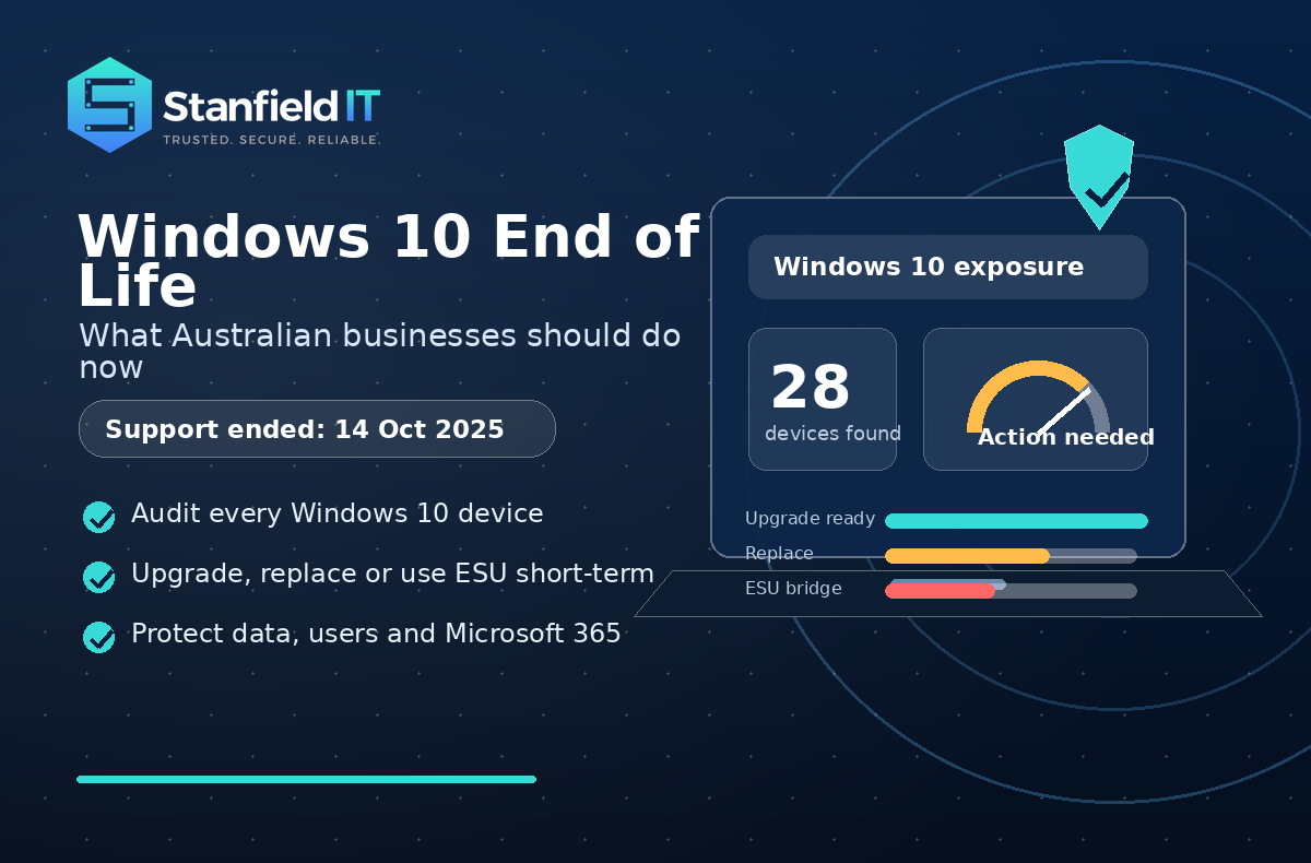 Windows 10 end of life upgrade planning for Australian businesses